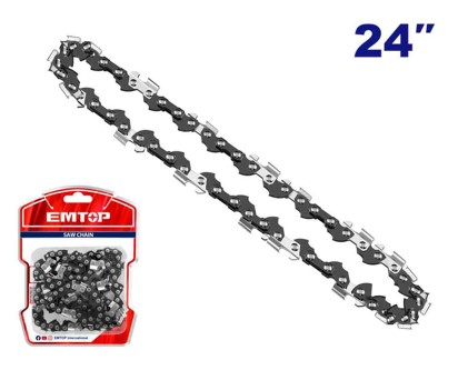 Saw Chain 24" Length, 3/8" Pitch, 0.063" Gauge, 84 Drive Links, For EGCS24621 Chain Saw